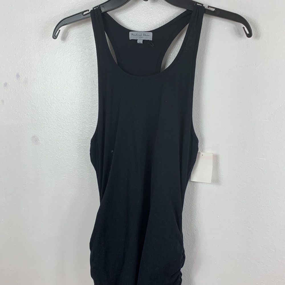 Michael Stars Black Racerback Midi Dress - Picture 6 of 7